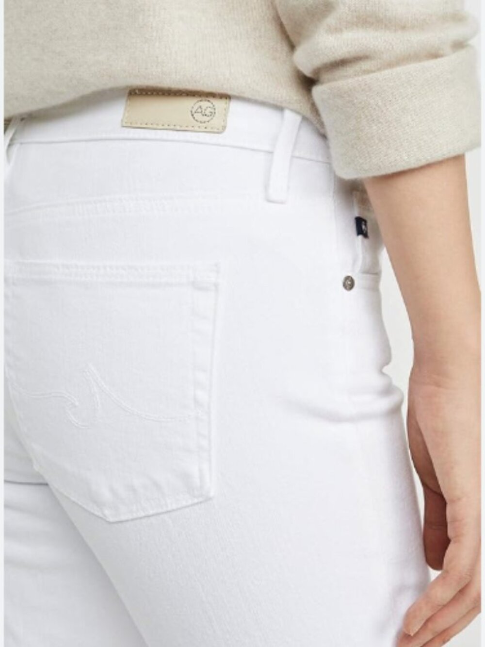 AG Prima Ankle White Jeans | Size 27 | NWT | Cigarette Leg DSD1855